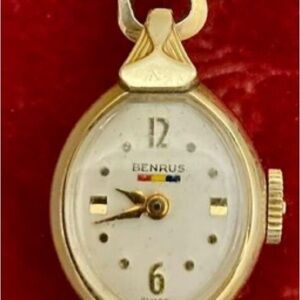 Vintage gold benrus ladies watch